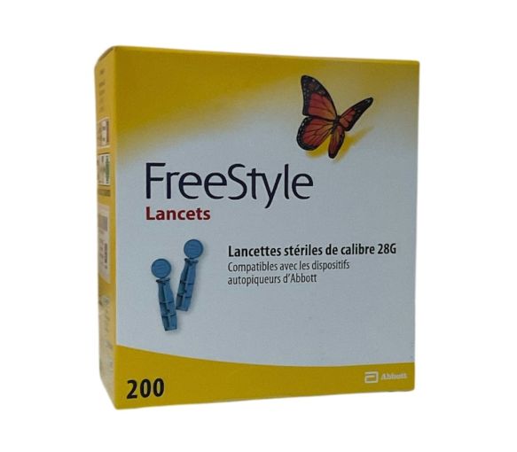 Freestyle Lanzetten Abbott - Pack mit 200 Lanzetten der Größe 28G - image 1