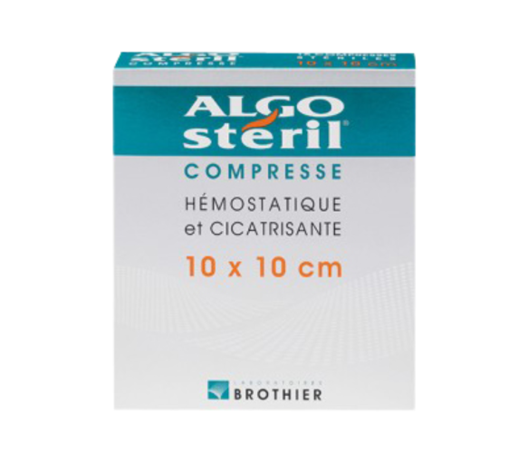 Algostéril hämostatische und heilende Kompressen - Packung mit 16 Kompressen von 10 x 10 cm