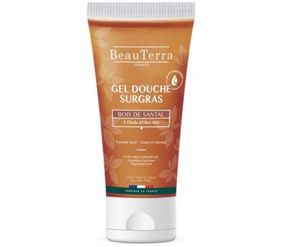 Duschgel mit Sandelholz Beauterra - Tube mit 100ml