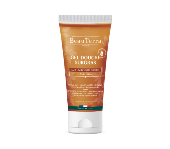Duschgel Überfettung Sandelholz BeauTerra - Tube mit 200 ml - image 1