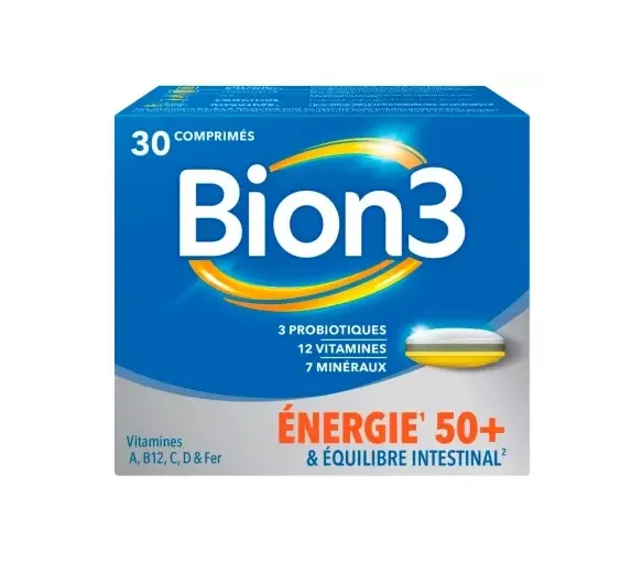 Bion 3 Energie 50+ und intestinale Balance - Packung mit 30 Tabletten