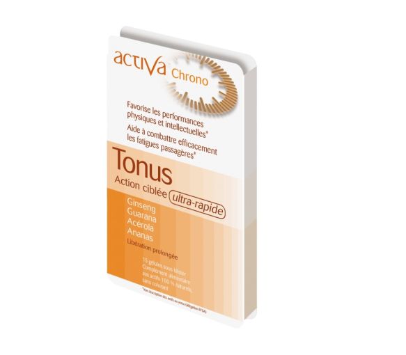Tonus Aktive gezielte ultra schnelle Aktion Activa chrono - Packung mit 15 Kapseln - image 1