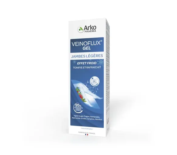 Gel für leichte Beine mit Kühleffekt Veinoflux Arkopharma - Tube mit 150 ml - image 2