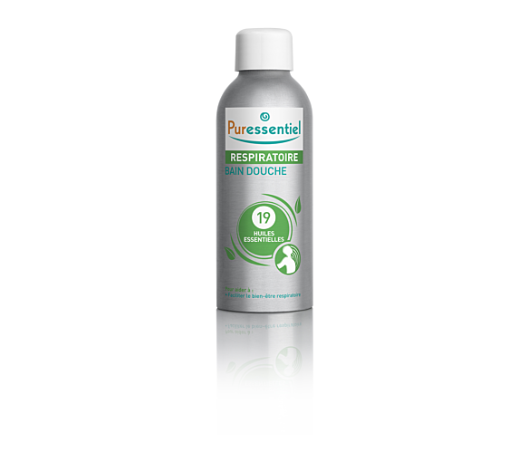 Atembad Dusche mit 19 ätherischen Ölen Puressentiel - Flasche mit 100 ml