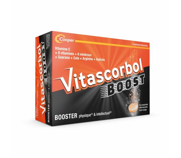Vitascorbol körperliche und geistige Leistungssteigerung Cooper - Packung mit 20 Brausetabletten - image 1