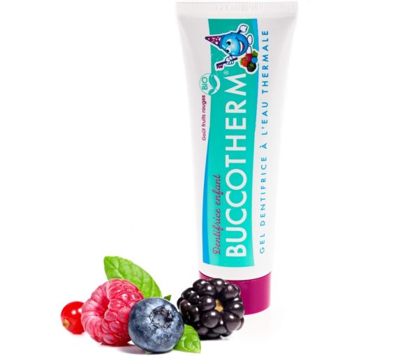 Bio-Fruchtgeschmack Zahnpasta für Kinder ab 3 Jahren Buccotherm - 50ml Tube