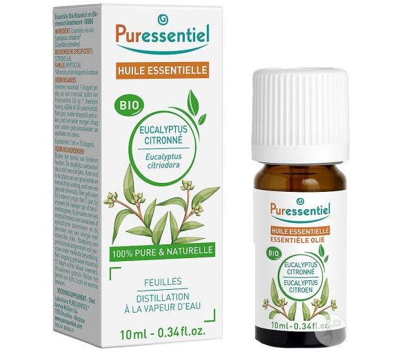 Ätherisches Öl von Zitronen-Eukalyptus Puressentiel - Flasche mit 10ml