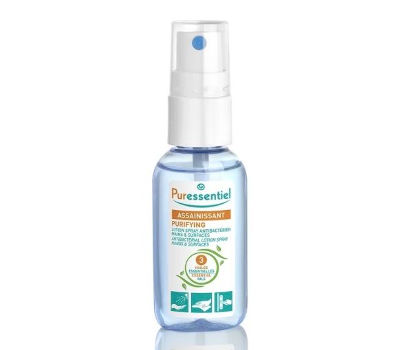 Desinfektionsmittel Spray antibakteriell für Hände und Oberflächen Puressentiel - Spray von 25 ml
