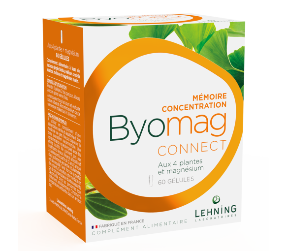 Byomag connect Gedächtnis Konzentration Lehning - Packung mit 60 Kapseln - image 1