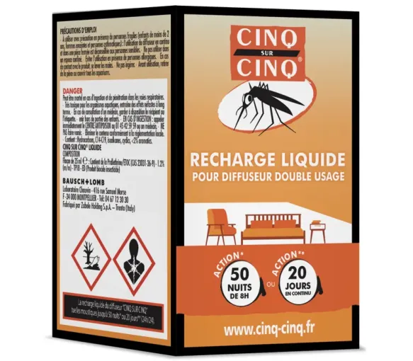 Flüssigladung für Doppelanwendungsdiffusor Cinq sur Cinq - Flasche mit 35 ml