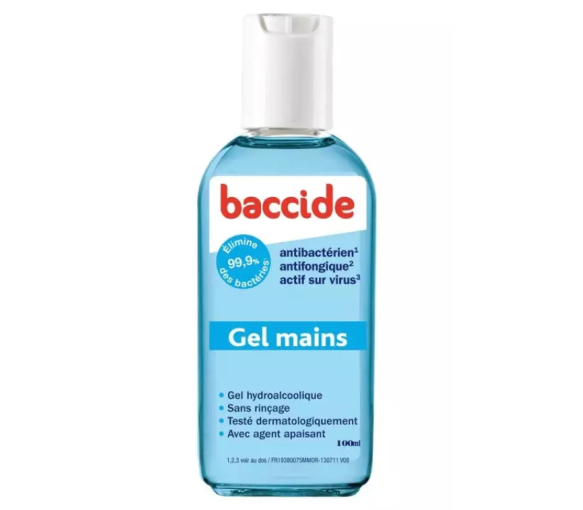Baccide Cooper antibakterielles Handgel - Flasche mit 100 ml