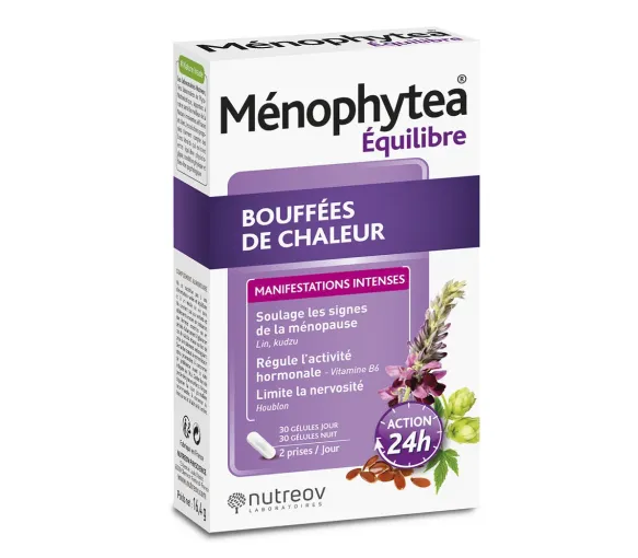 Ménophytea Hitzewallungen Nutreov - Packung mit 40 Kapseln