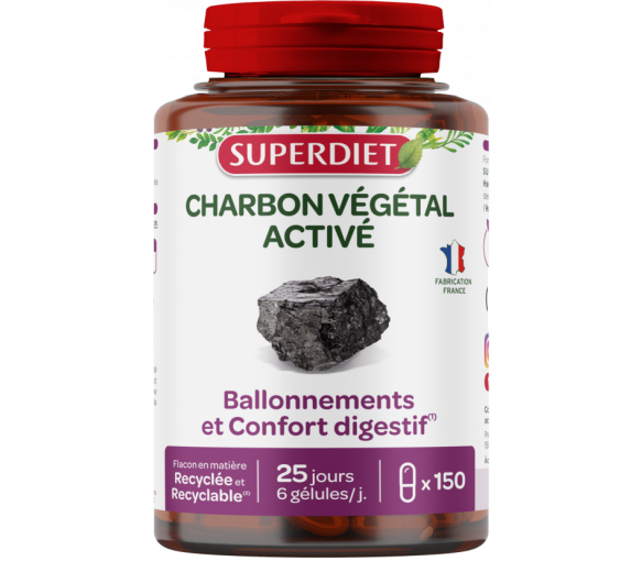 Aktivkohle Super Diet - Dose mit 150 Kapseln - image 1