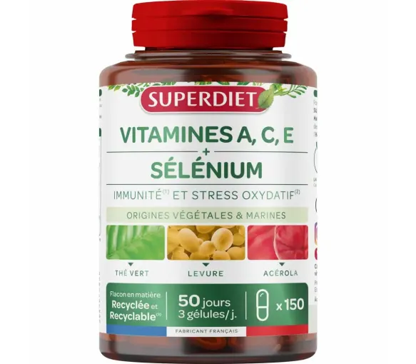 Komplexes Selen-Vitamine A.C.E Super Diet - Dose mit 150 Kapseln