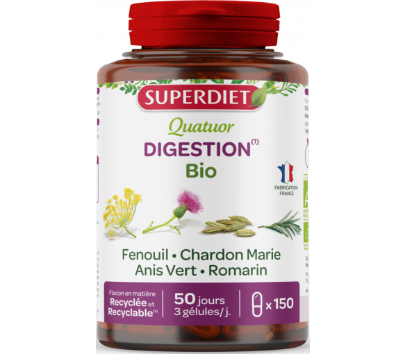 Quatuor Verdauung Bio Super Diet - Dose von 150 Kapseln - image 1
