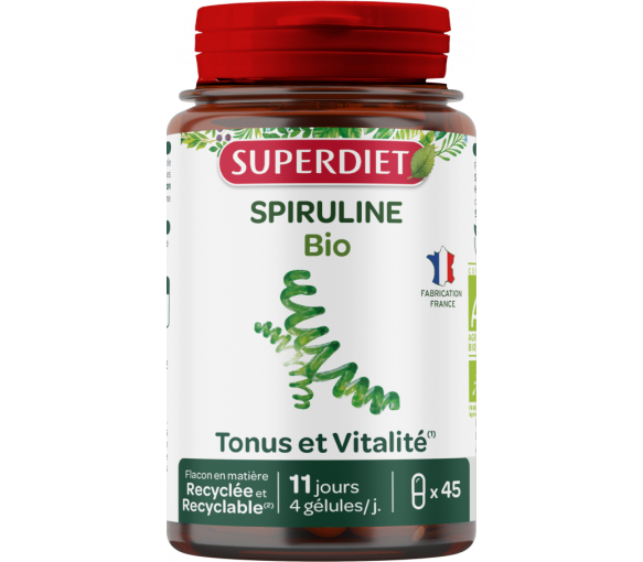 Bio-Spirulina Super Diet - Packung mit 45 Kapseln - image 1