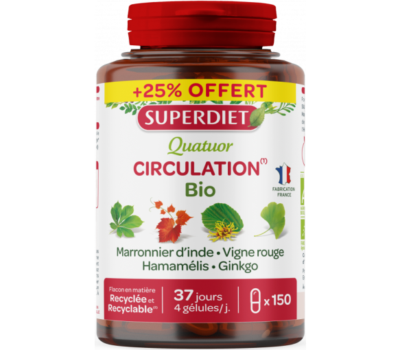 Quatuor Circulation bio Super Diet - Packung mit 150 Tabletten - image 1