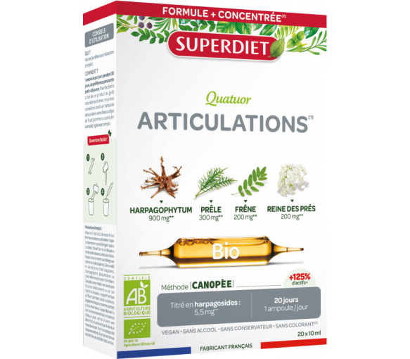 Quatuor Articulations bio Super Diet - Schachtel mit 20 Ampullen zu 10 ml - image 1