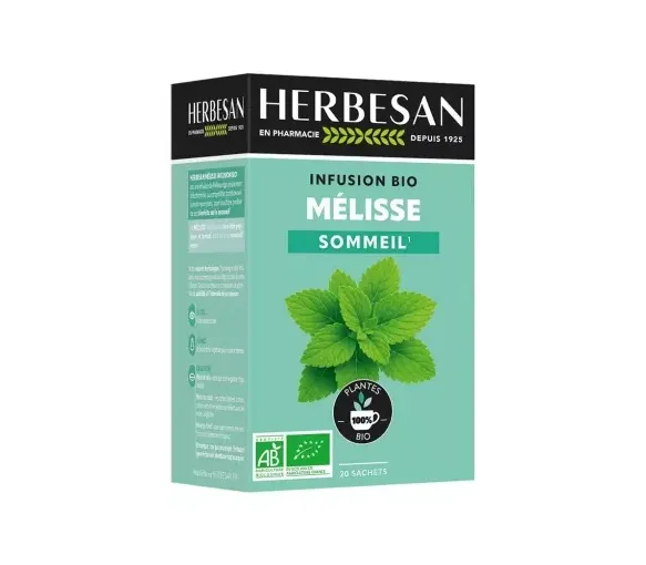 Bio Melisse Schlaftee Herbesan - 20 Beutel Box