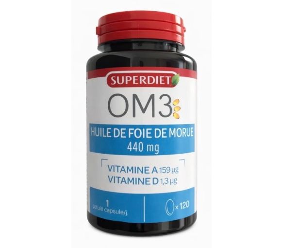 OM3 Lebertran Super Diet - Dose von 120 Kapseln