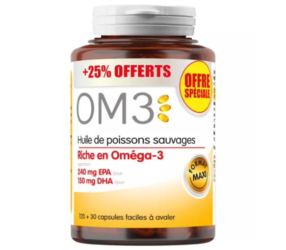 OM3 Wild Fish Oil Super Diet - Sonderangebot +25% geschenkt 120+130 Kapseln