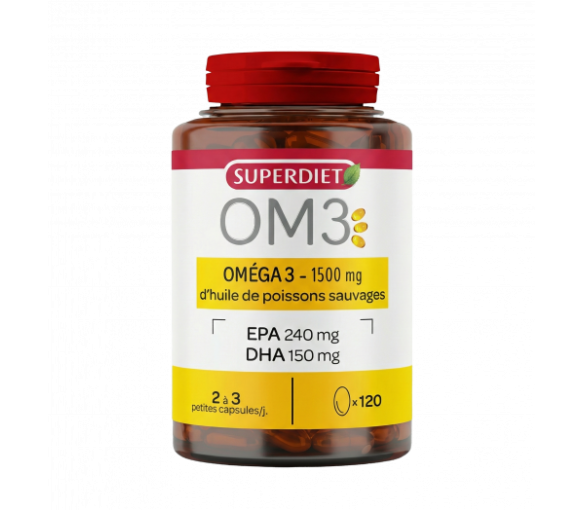 OM3 Fischöl reich an Omega 3 - 120 Kapseln - image 1