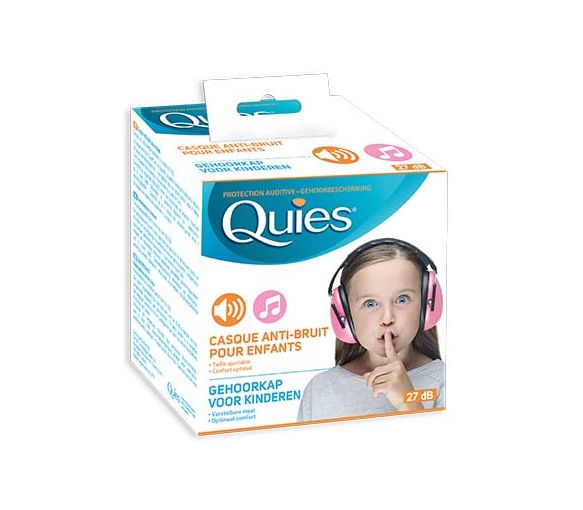 Kopfhörer mit Geräuschunterdrückung für Kinder in Rosa Quies - ein Kopfhörer - image 1