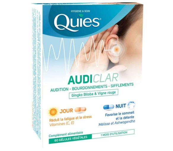 Audiclar Tag/Nacht Quies - Packung mit 60 Kapseln