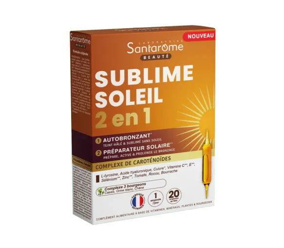 Sublime Sonne 2in1 Geschmack Passionsfrucht Mango Santarome - Schachtel mit 20 Ampullen - image 1