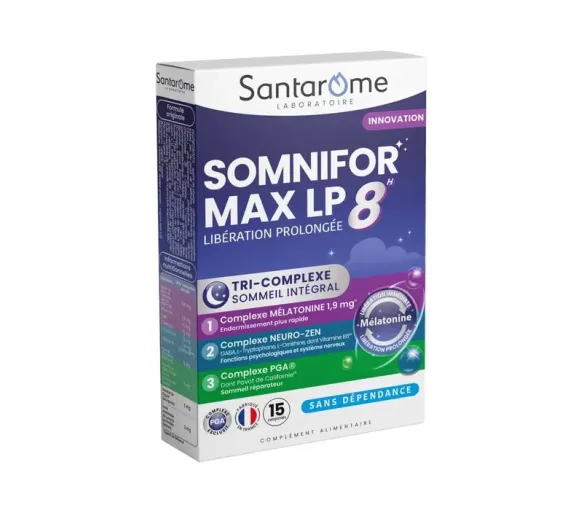 Somnifor Max LP 8h Santarome - Packung mit 15 Tabletten - image 1