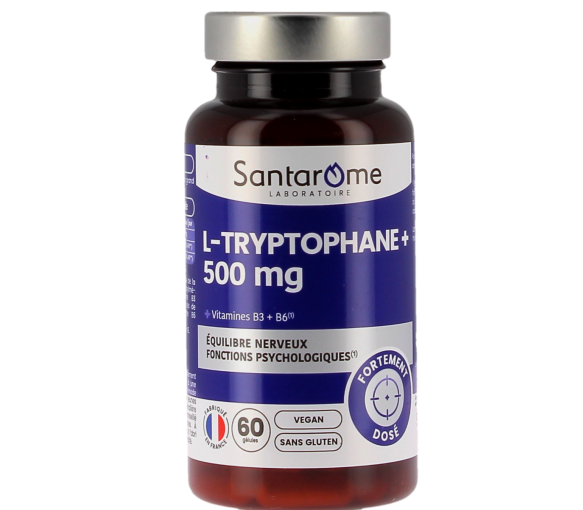 L-Tryptophan+ 500mg Santarome - Dose von 60 Kapseln - image 1