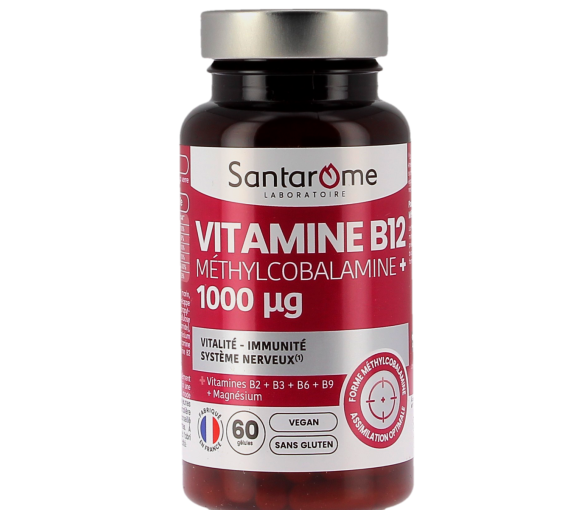 Vitamin B12 Methylcobalamin+ 1000µg Santarome - 60 capsules - image 1