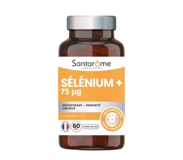 Sélénium+ 75 ug Santarome - Pot de 60 gélules