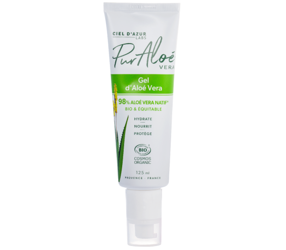 Gel 98% Bio Aloe Vera Pur Aloe - Tube mit 125 ml - image 1