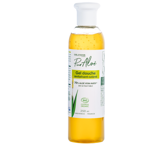 Revitalisierendes Haut-Duschgel Aloe Vera 70% Bio Pur Aloé - Flasche mit 250 ml - image 1