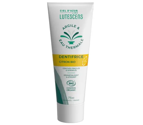 Bio-Zitronen-Zahnpasta Lutescens - 75ml Tube