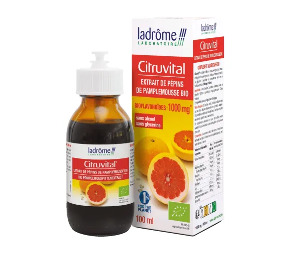 Citruvital Bio Grapefruitkernextrakt Ladrôme - Pipettenflasche 50ml