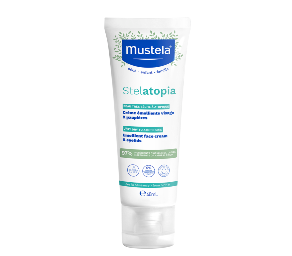 Stelatopia Emollient-Creme Gesicht Mustela - Tube mit 40 ml - image 1