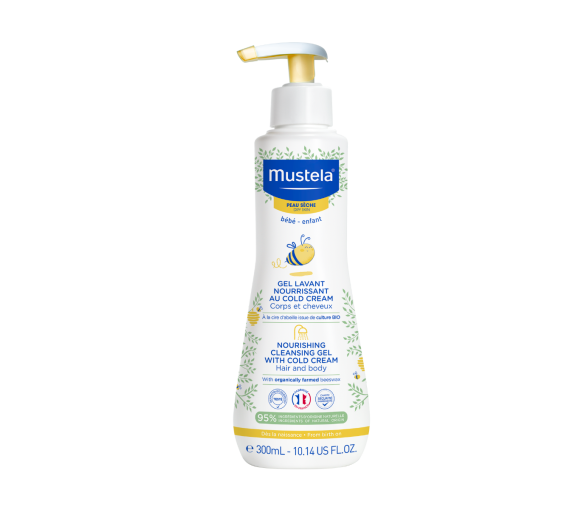 Nährendes Waschgel für Körper und Haare Mustela - Pumpflasche 300 ml - image 1