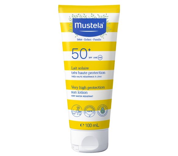Sonnenschutzmilch sehr hoher Schutz für Babys SPF 50+ Mustela - Tube mit 100 ml - image 1