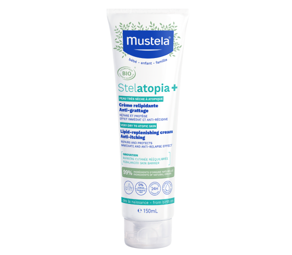 Stelatopia+ Bio-Relaunch-Creme gegen Juckreiz Mustela - Tube mit 150 ml - image 1