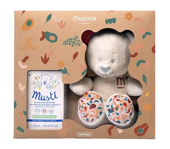 Musti Duftwasser + Mustela Kuscheltier - Set mit 2 Produkten - image 1