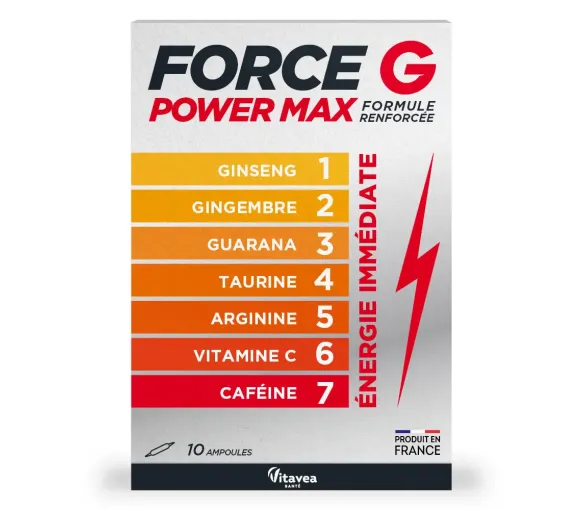 Force G Power Max Vitavea - Schachtel mit 10 Ampullen - image 1