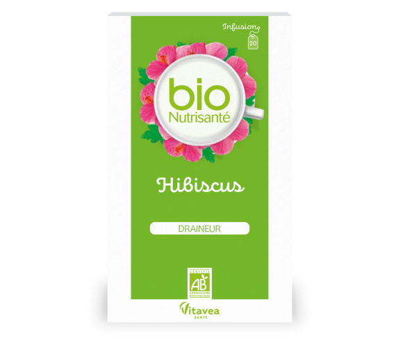 Bio Hibiskus-Drainage-Infusion Vitavea - 20 Beutel - image 1