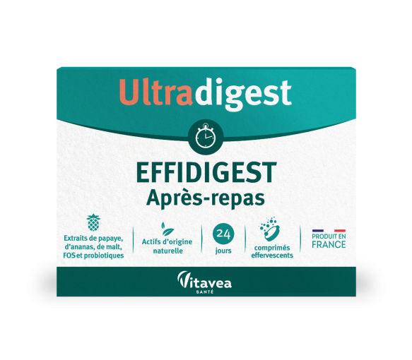 Ultradigest Effidigest nach dem Essen Vitavea - Packung mit 24 Brausetabletten - image 1
