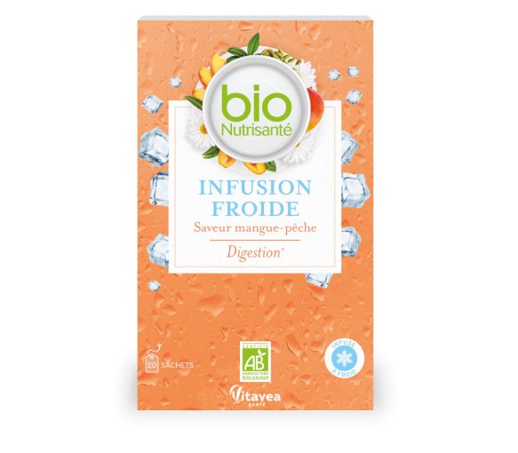 Kalte Infusion Verdauung Mango-Pfirsich Bio Vitavea - Box mit 20 Beuteln - image 1