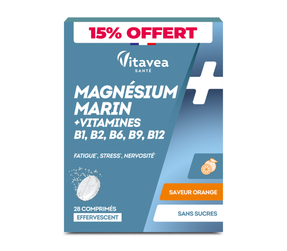 Meeresmagnesium und Vitamine Vitavea - Sonderangebot Box mit 28 Tabletten