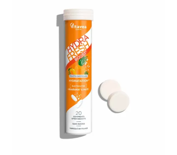 HydraFresh Feuchtigkeitsschub exotischer Fruchtgeschmack Vitavea - 20 Brausetabletten