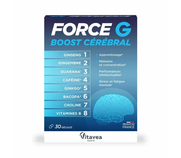 Force G Gehirn-Booster Vitavea - Packung mit 30 Kapseln