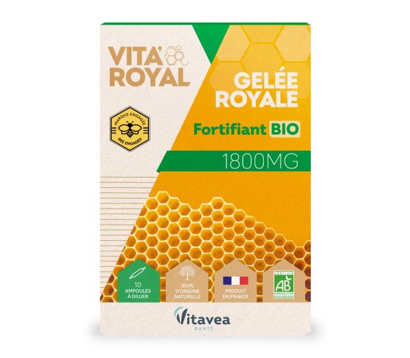 Vita'Royal Bio-Gelee Royale 1800 mg Vitavea - Packung mit 10 Ampullen - image 1